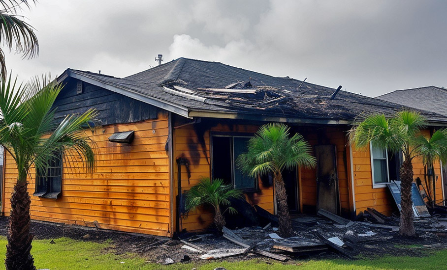 sell a fire damaged house