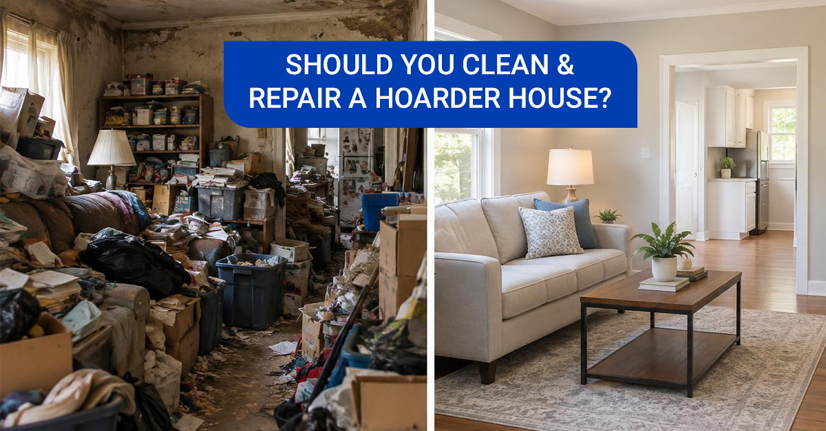Should you Clean Repair Hoarder House
